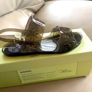 Jelly Sandals Black! New, size 37, never used.